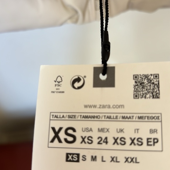 NWT Zara Faux leather Quilted Puffer Vest - Picture 9 of 9